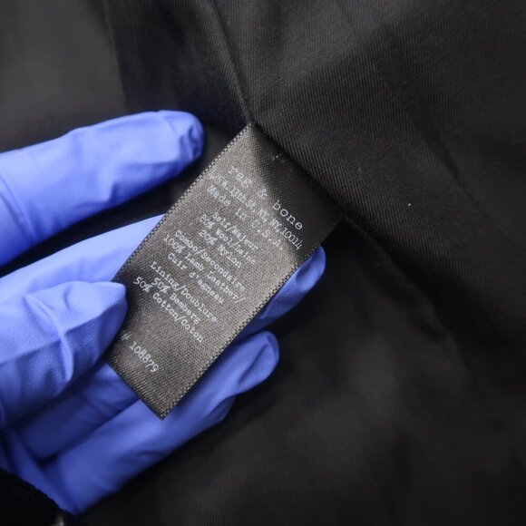 Rag & Bone Cate Double Breasted Wool Pea Coat Black Size 2 - Picture 10 of 14